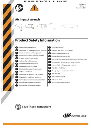 安全手册气动工具 04580916KED10