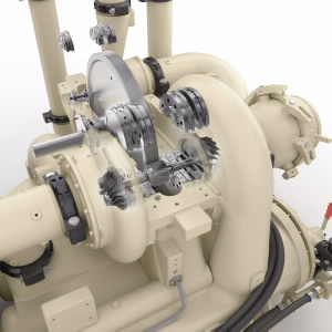 MSG TURBO AIR  NX 5000 Centrifugal Compressor gears detail
